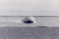 SRN6 hovercraft approaching 