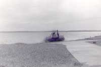 SRN6 hovercraft leaving Stokes Bay 