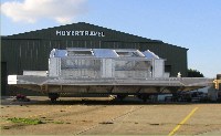 BHT130 hovercraft hull - rear view 