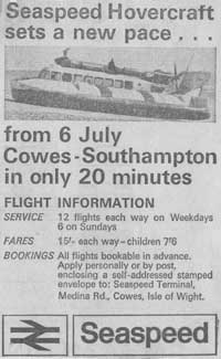 Press advert seaspeed Southampton