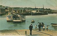 Chain ferry arriving at East Cowes