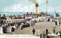 Arrival of Paddle Steamer at Ryde Pier