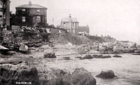 Seaview lower High Street from the beach