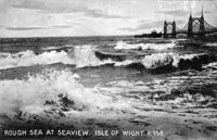 Rough sea at the Seaview Pier