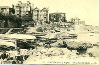 Seaview lower High Street from the beach